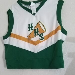 Netflix Stranger Things.Green and White Cheerleading Jersey